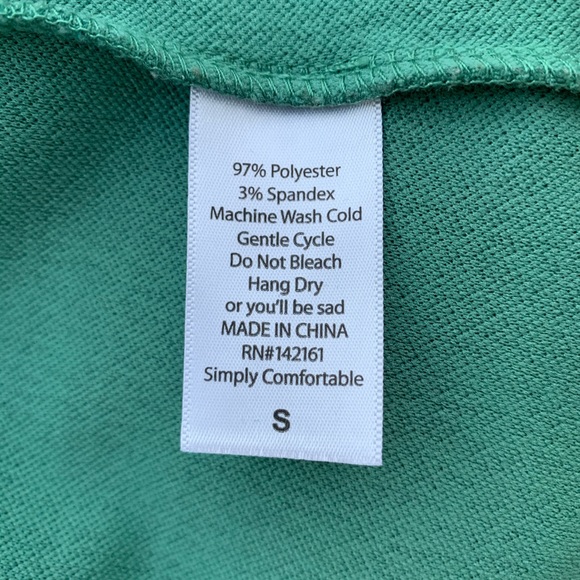 Short-Sleeve Green Fit & Flare Dress - Small - Picture 5 of 5